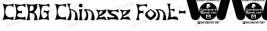 CERG Chinese Font字体转换